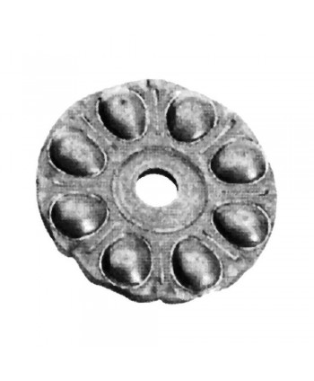 15-RF Roseta forjada con agujero central