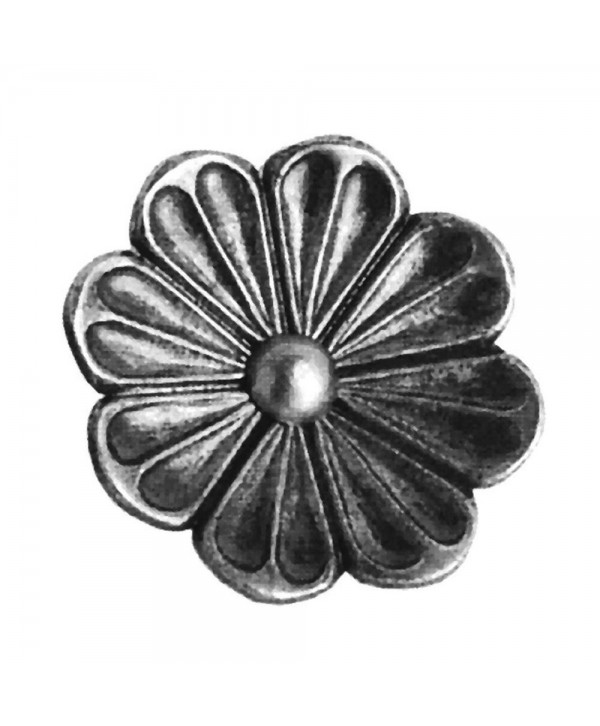 21-RF Roseta de hierro forjado con remache