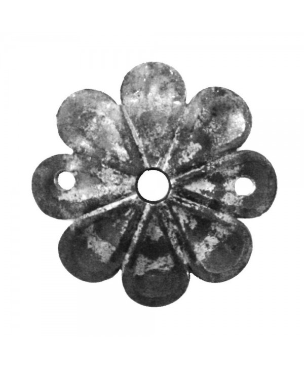 22-RF Roseta forjado con tres agujeros