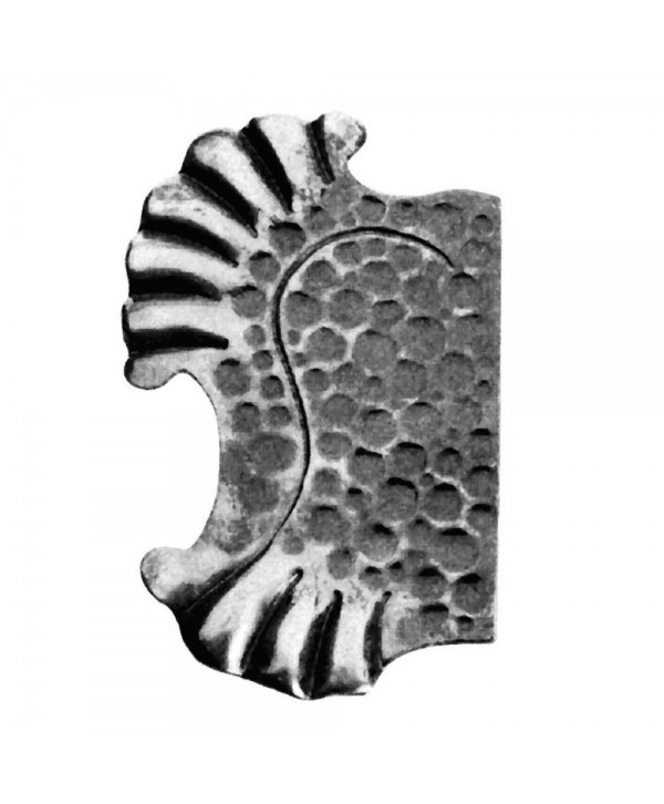 26-RF-D Tapacerraduras de forja con dibujo