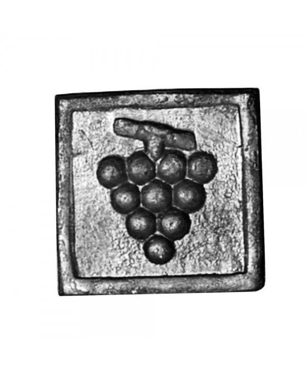 28-RF Roseta cuadrada y forjada con racimo