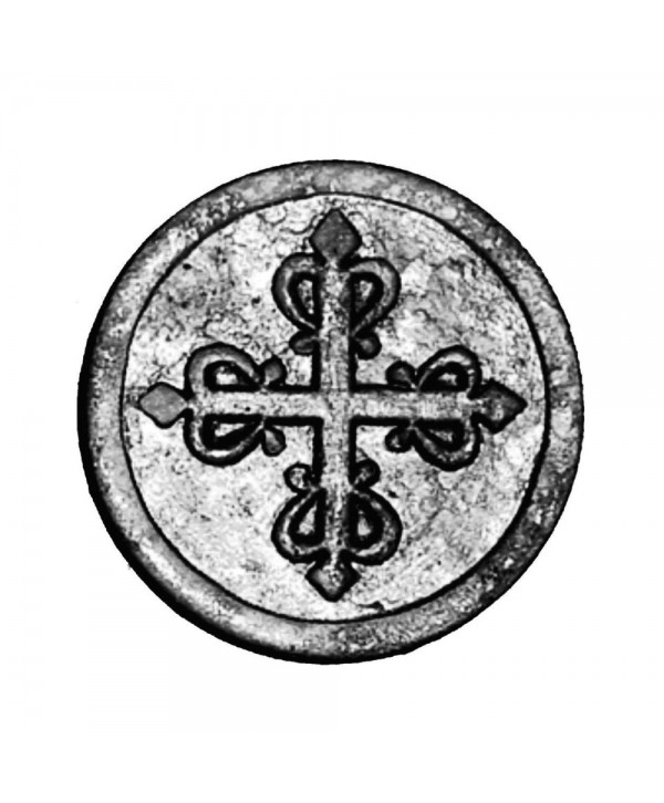 35-RF Roseta redonda de forja con Cruz de Calatrava