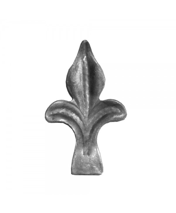 9-HF Hoja forjada con forma de flor de lis