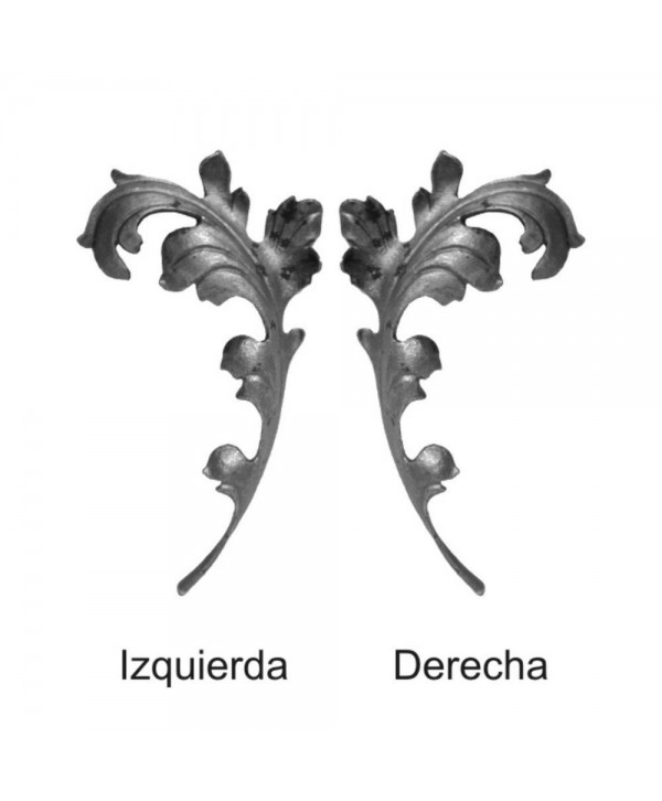 25-HF Hojas ornamentales de forja artística