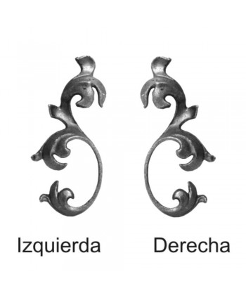 27-HF Hoja de hierro forjado para verjas y rejas