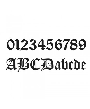 5-VF Número gótico de hierro forjado