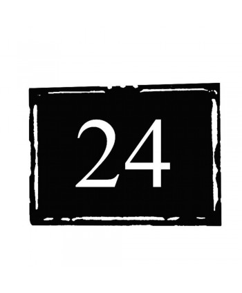 6-VF Placa de forja normal con número y letras