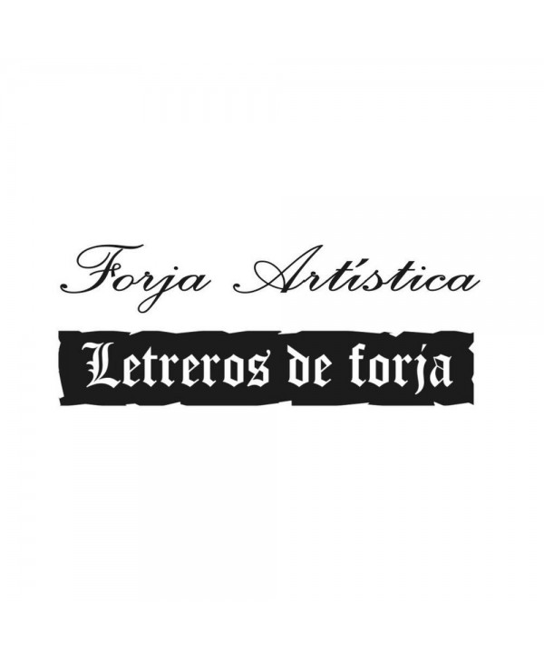 7-VF Letreros de forja personalizados