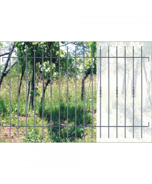 VP-5 Verja prefabricada sencilla de forja artística