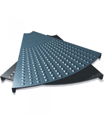 4-CHP Meseta de chapa repujada para escalera caracol