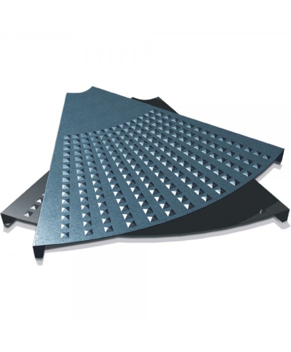 4-CHP Meseta de chapa repujada para escalera caracol