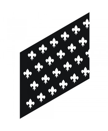 16-CHP-B Chapa para baranda con dibujos de flor de lis