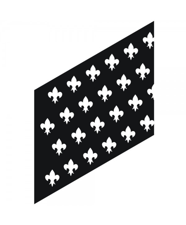 16-CHP-B Chapa para baranda con dibujos de flor de lis