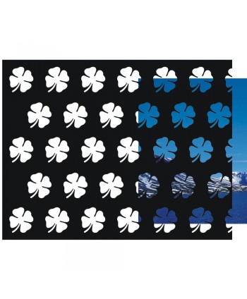 17-CHP Chapa decorada con tréboles para cancelas