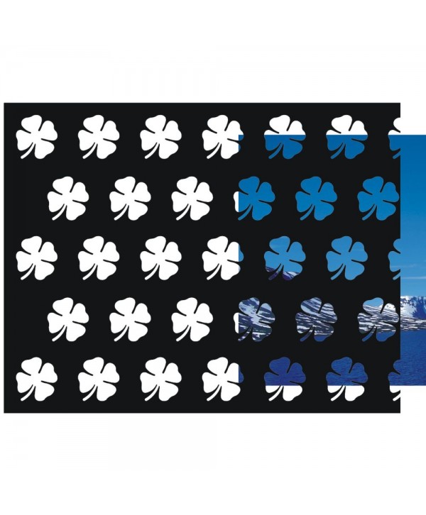 17-CHP Chapa decorada con tréboles para cancelas