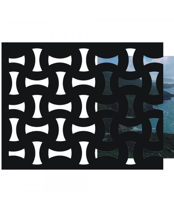 22-CHP Chapa para verjas y rejas con dibujo hondas