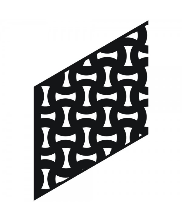 22-CHP-B Chapa para barandillas con dibujo de hondas