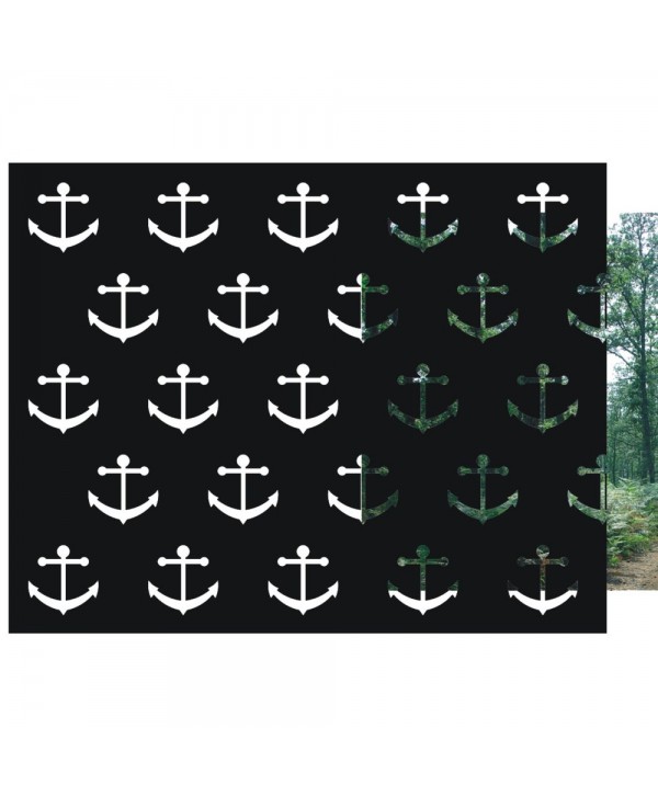 24-CHP Chapa con dibujo de anclas para balcones