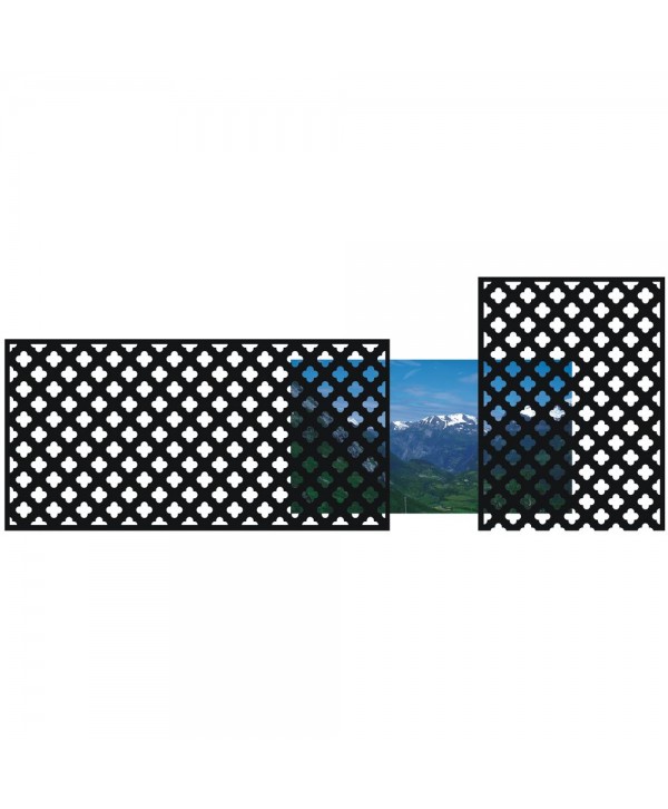 25-CHP Chapa de hierro con dibujo de semicírculos