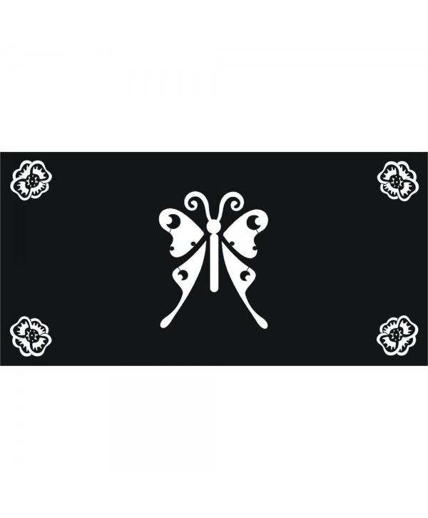 28-CHP Chapa con mariposas para verjas de forja