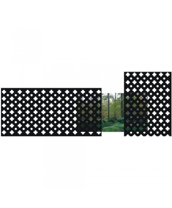 29-CHP Chapa decorativa con círculos y semicírculos