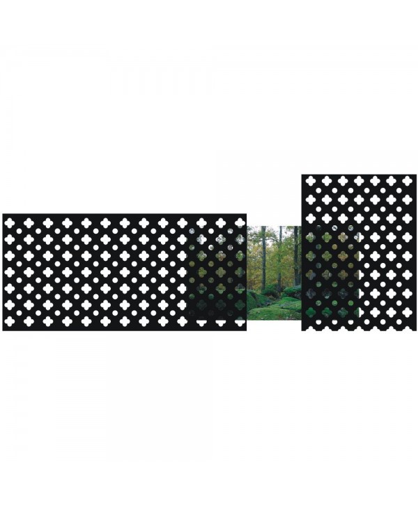 29-CHP Chapa decorativa con círculos y semicírculos