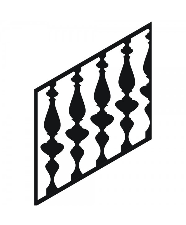 31-CHP-B Chapa decorada con balaustrada para barandilla