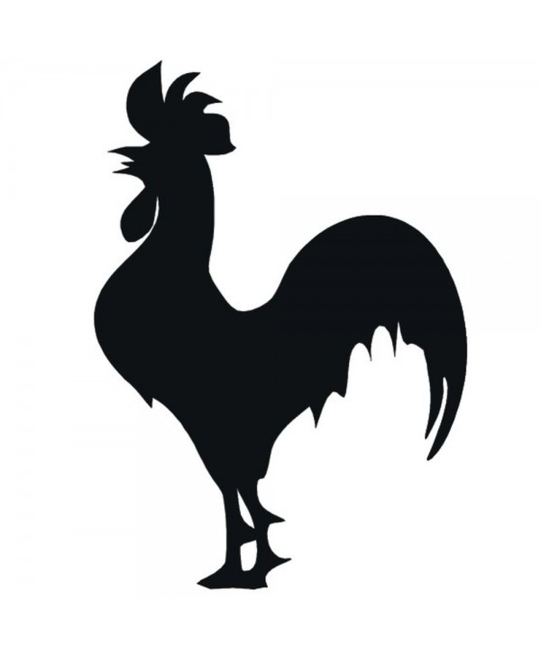 37-CHP Silueta de gallo de chapa
