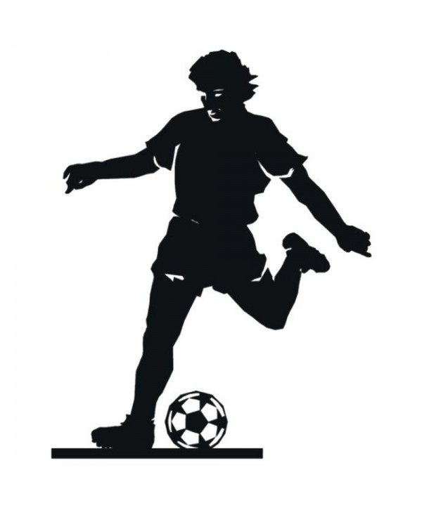 54-CHP Futbolista con balon de chapa