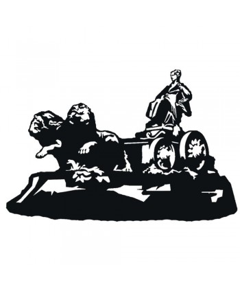 57-CHP Estatua cibeles en chapa plana