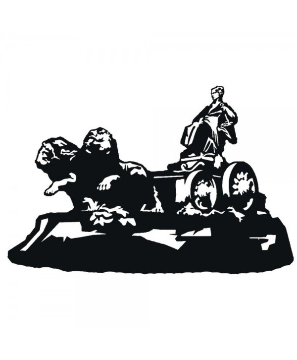 57-CHP Estatua cibeles en chapa plana