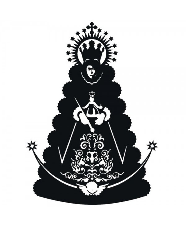 65-CHP Virgen en chapa de hierro