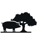 66-CHP Silueta de cerdo con arbol
