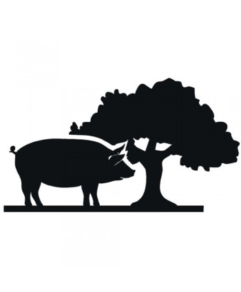 66-CHP Silueta de cerdo con arbol