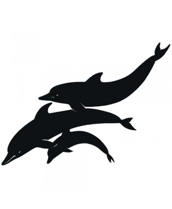 72-CHP Chapa plana de delfines