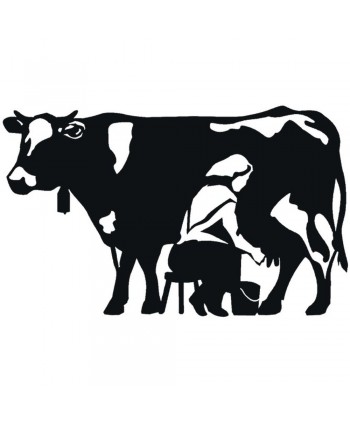 75-CHP Dibujo de vaca lechera para pared