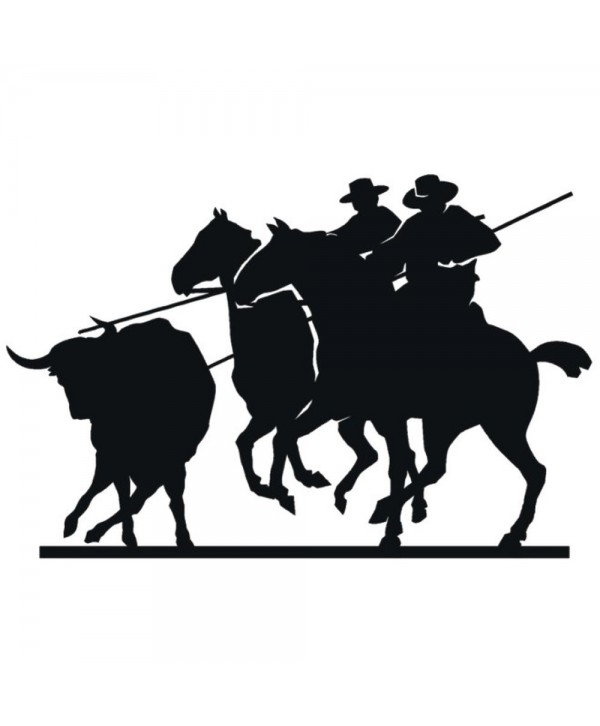 77-CHP Silueta de acoso y derribo de toro