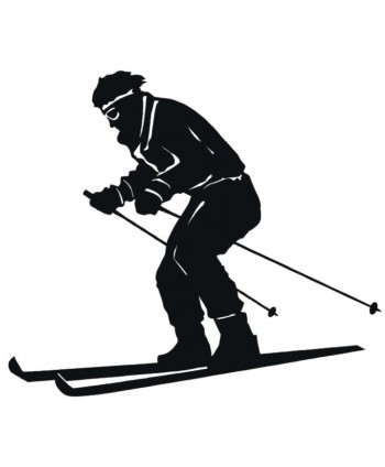 80-CHP Esquiador en chapa de hierro