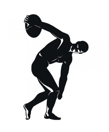 89-CHP Silueta de atleta en hierro