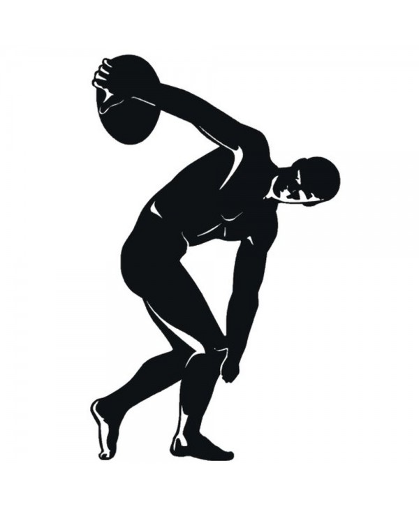 89-CHP Silueta de atleta en hierro