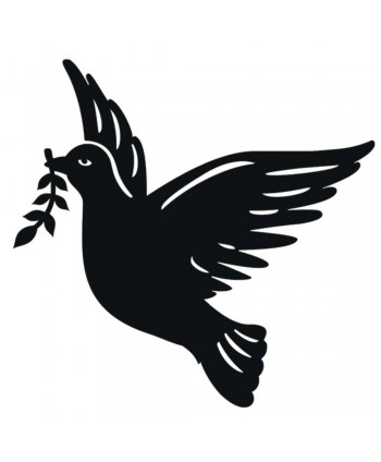 90-CHP Dibujo de paloma de la paz de chapa