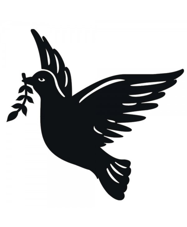 90-CHP Dibujo de paloma de la paz de chapa