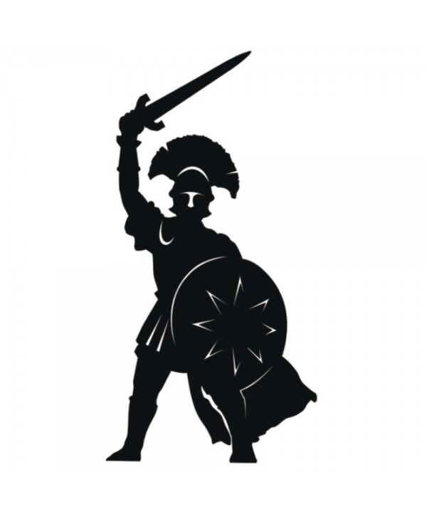 99-CHP Romano con espada y escudo de chapa