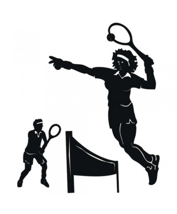 109-CHP Dibujo de tenis en chapa plana