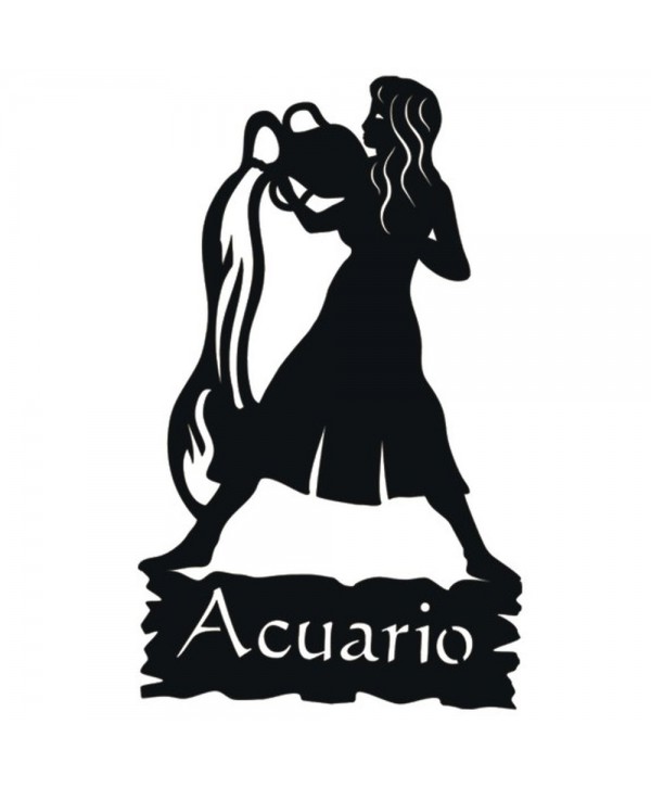 111-CHP Silueta de Acuario zodiaco