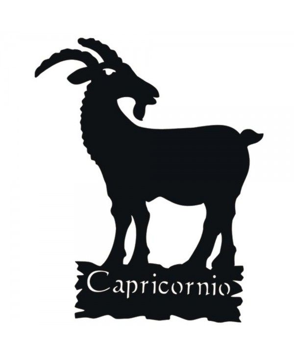 122-CHP Silueta de Capricornio en hierro plana