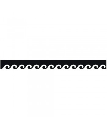 138-CHP Faldón dibujo de olas en chapa