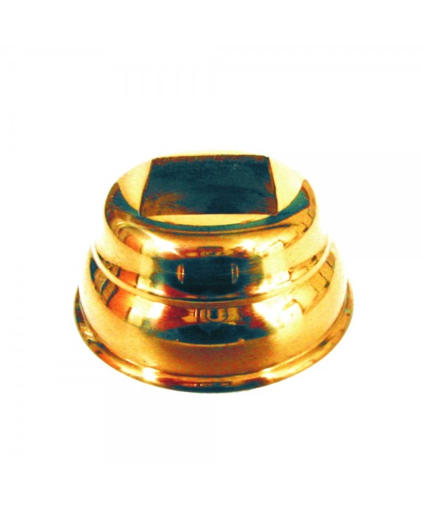 1-BSL Base de latón  redonda con agujero cuadrado