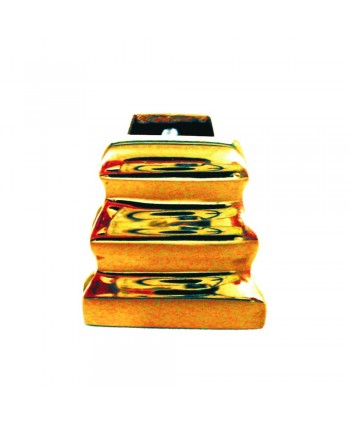 7-ML Macolla cuadrada escalonada laton