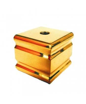 21-ML Macolla de laton base cuadrada